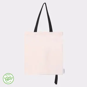 Recycled Tote Bag, Green-Beige