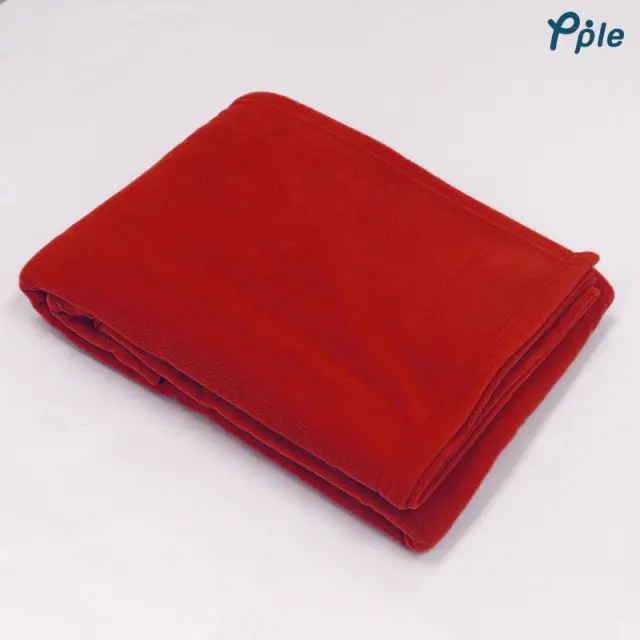 Red Polar Fleece Monk Throw