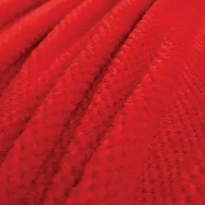 Red Soft Popcorn Flannel Throw