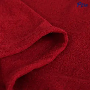 Red Solid Terry Blanket