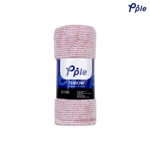 Rosewood Stripe Frosted Plush Throw