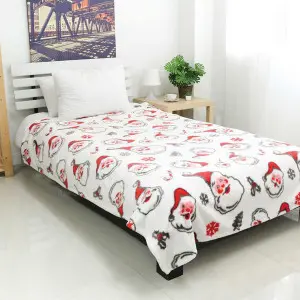 Santa Claus Printed Plush Blanket