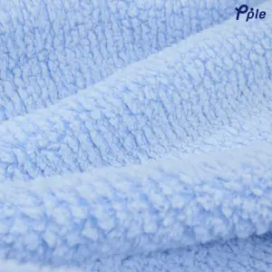 Sky Blue Candy Stripe Sherpa Blanket