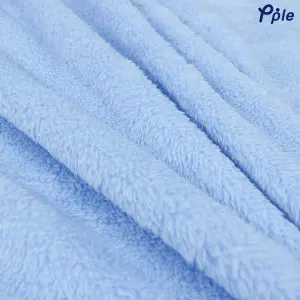Sky Blue Frosted Plush Blanket