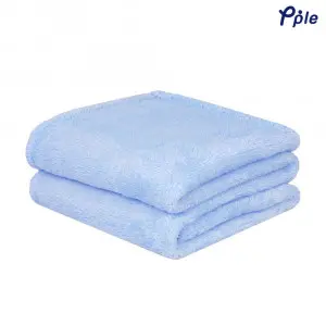 Sky Blue Frosted Plush Throw