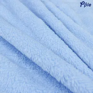 Sky Blue Frosted Plush Throw