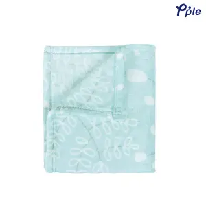 Snow Flower Printed Fine Coral Blanket