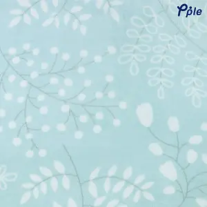 Snow Flower Printed Fine Coral Blanket