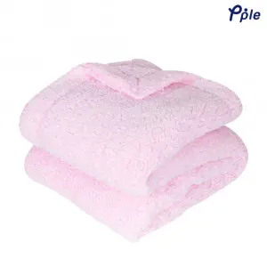 Sweet Pink Cotton Candy Sherpa Throw