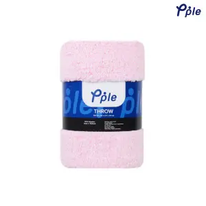 Sweet Pink Cotton Candy Sherpa Throw