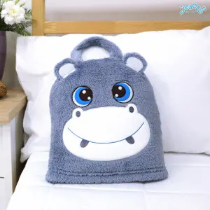 Sweetie hippo portable cushion blanket