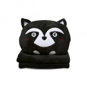 Tanuki cushion blanket