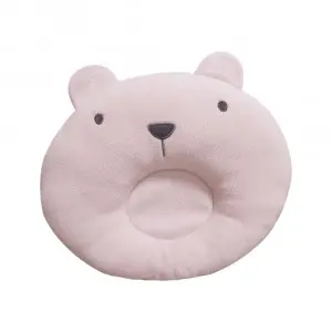 Teddy Bear Baby Pillow - Pink