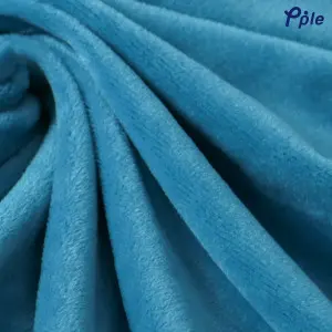 Turquiose Luxury Velvet Sharpa Blanket