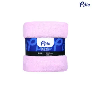 Vivid Pink Frosted Plush Blanket