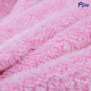 Vivid Pink Frosted Plush Throw