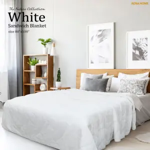 White Sandwich Bedspread