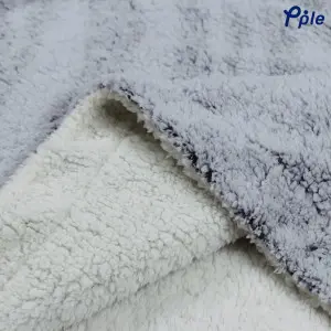 Zebra Snowfall Fluffy Sherpa Blanket