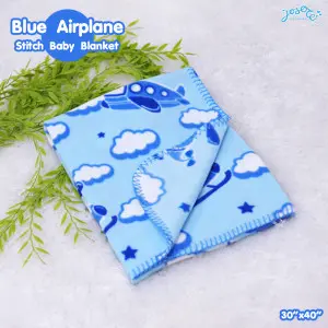 Airplane printed baby blanket