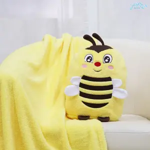 Bee Cushion Blanket