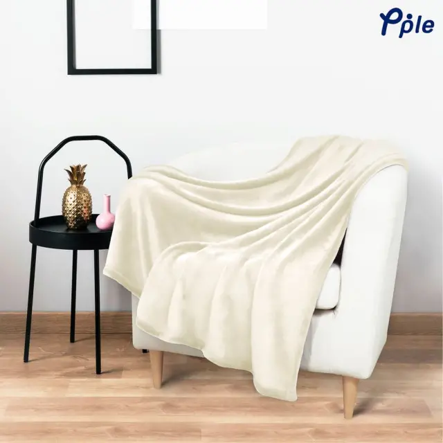 Beige Fine Coral Throw