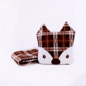 Big Scott Fox Cushion Blanket