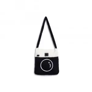 Black Camera Cushion Bag Blanket