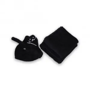 Black Cat Cushion Blanket