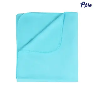 Blue 1F Multicolor Polar Fleece Throw