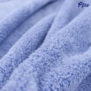 Blue Frosted Plush Blanket