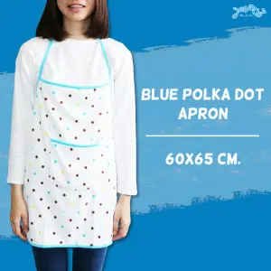 Blue Polka Dot Apron