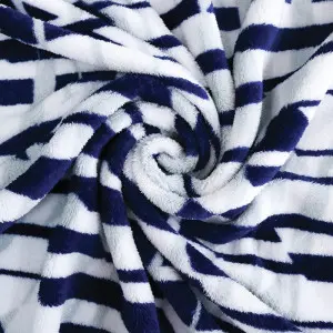 Blue Print Coral Fleece Blanket