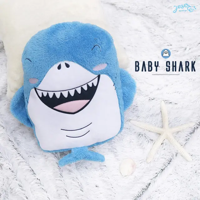 Blue Shark Cushion Blanket