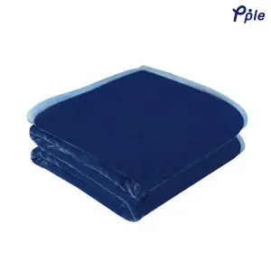 Blue Solid Mink Blanket (5-6 ft)