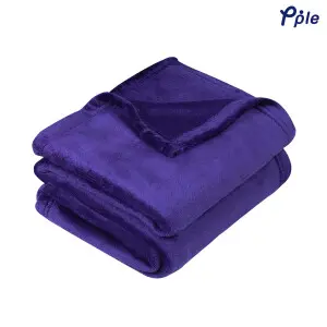 Blue Violet Luxury Flannel Throw