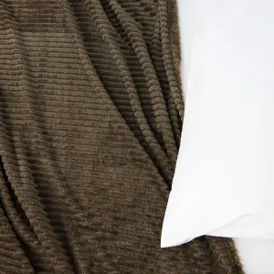 Brown Polyboa Blanket