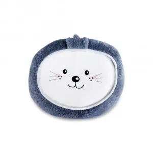 Circular Cutie Blue Seal Cushion Blanket