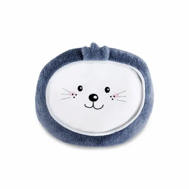 Circular Cutie Blue Seal Cushion Blanket