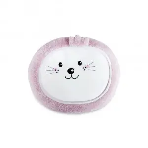 Circular Cutie Pink Seal Cushion Blanket