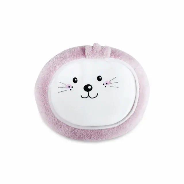 Circular Cutie Pink Seal Cushion Blanket