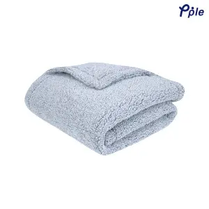 Cosy Melange Sherpa Reversible Throw