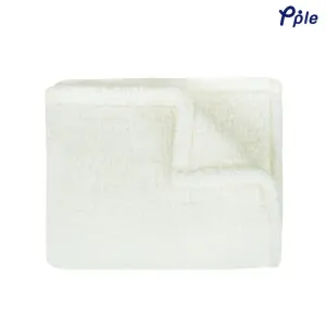 Cream Soft Lightweight Sherpa Throw