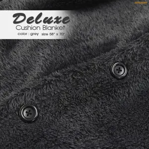 Deluxe Cushion Blanket - Grey