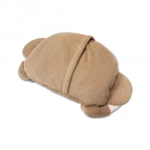 Ear-closed monkey cushion blanket