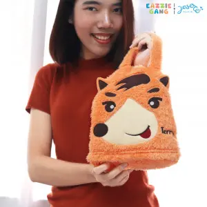 Eazzie gang Terry portable cushion blanket