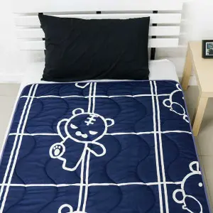 EPICO's Eazzie Gang Printed Polyester Baby Comforter, Plain Navy Pattern