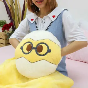 EPICO's Error Chick Pillow Blanket with Hand Warmer, Chuchu the Egg