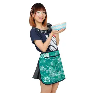 EPICO's Temote Gang Polyester Half Baby Apron, Green