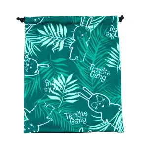 EPICO's Temote Gang Polyester Square Shape Drawstring Bag, Green
