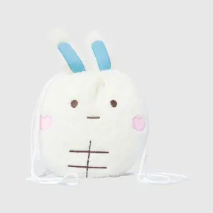 EPICO's Whoopie Whippy Character Plush Polyester Blanket in Plush Polyester Drawstring Backpack / Sack Backpack / String Pack, White